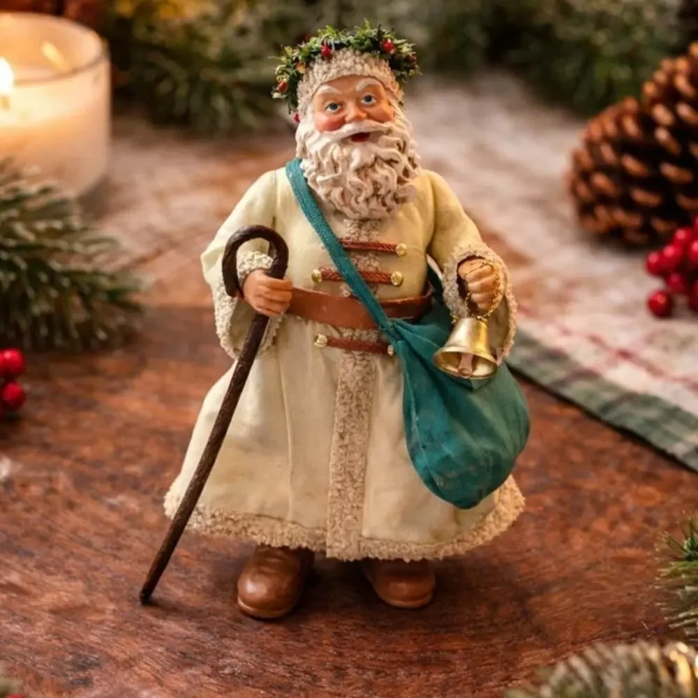 Possible Dreams Clothtique Santa Figurine 1994 Woodland Style